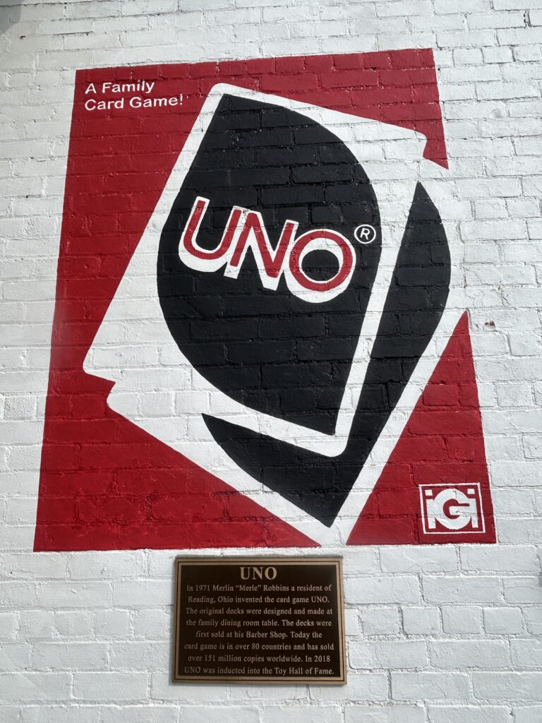 UNO mural in Reading, Ohio