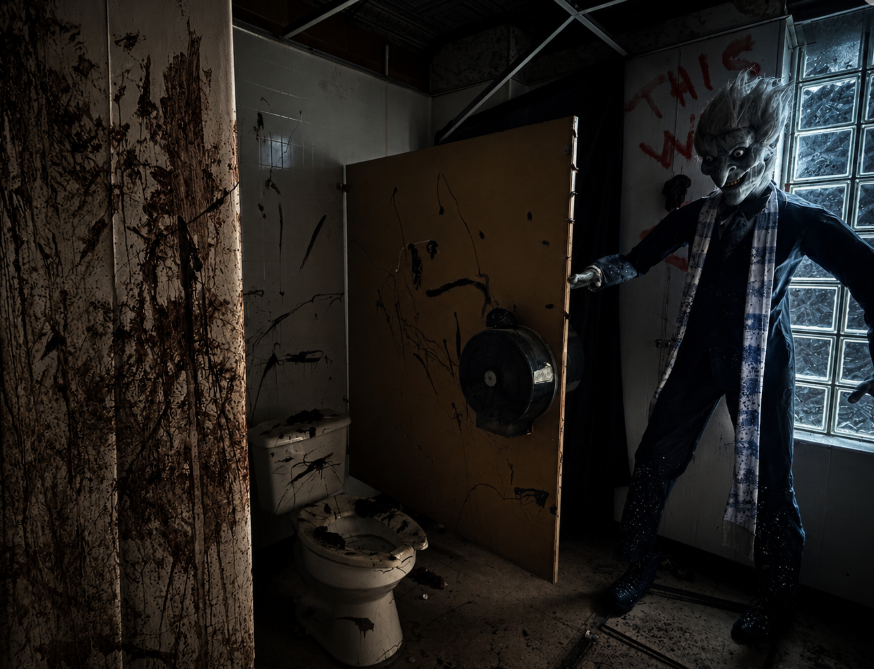 Haunted School interior at Pink Elephant Antique Mall on Route 66 in Livingston Illinois