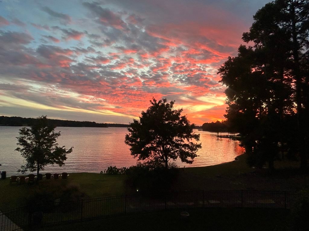 Sunset over Lake Oconee in Georgia