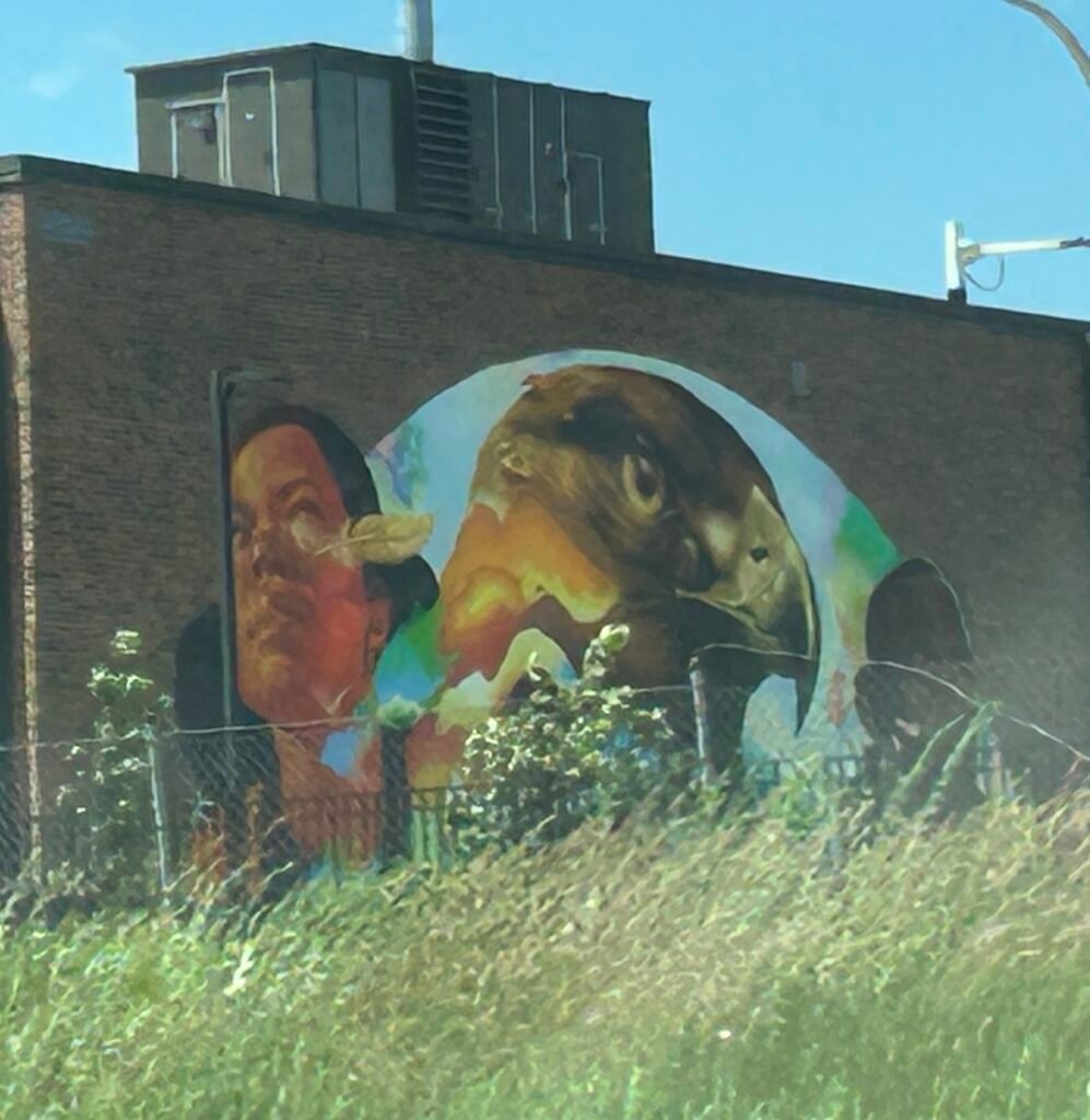 Max Sansing Chicago Bulls mural at 1601 W Chicago Avenue in Chicago's West Town neighborhood