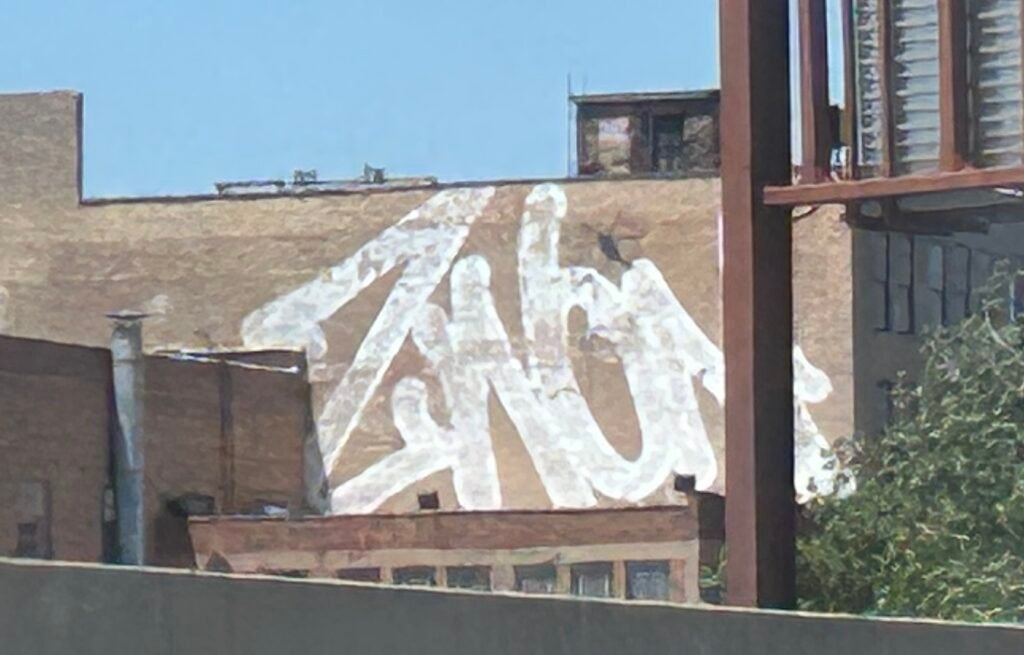 ZWON graffiti on the former Blommer Chocolate factory at 600 W Kinzie Street in Chicago